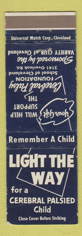 Matchbook Cover - Cerebral Palsy Foundation Cleveland OH