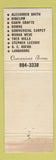 Matchbook Cover - Magic Carpet Carpeting Armstrong Floors Pittsburgh PA WEAR