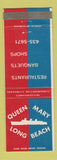 Matchbook Cover - Queen Mary Long Beach CA
