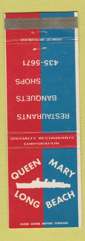 Matchbook Cover - Queen Mary Long Beach CA