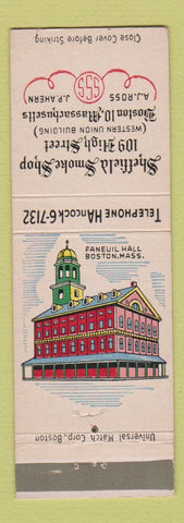 Matchbook Cover - Sheffield Smoke Shop Tobacco Boston MA