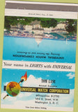 Matchbook Cover - US Capitol Universal Match Washington DC Tom Lane 40 Strike