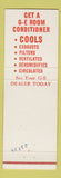 Matchbook Cover - GE General Electric Air Conditioners