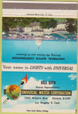 Matchbook Cover - US Capitol Universal Match Los Angeles CA Bill Reed 40 Strike