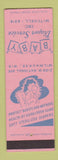 Matchbook Cover - Baby Diaper Service Milwaukee WI SAMPLE