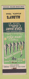 Matchbook Cover - Style Mart Men's Clothes Allday's Atlanta TX
