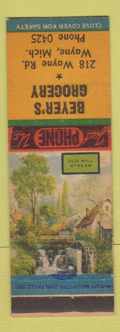 Matchbook Cover - Beyer's Grocery Wayne MI