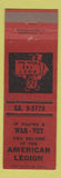 Matchbook Cover - American Legion