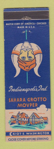 Matchbook Cover - Sahara Grotto Mouper Indianapolis IN