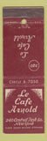 Matchbook Cover - Le Cafe Arnold New York City WEAR