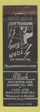 Matchbook Cover - Black Millwork Lumber Midland Lake NJ WEAR