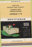 Matchbook Cover - Steelcase office furniture San Diego CA yellow 40 Strike
