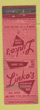 Matchbook Cover - Linko's Restaurant Liquor Colton CA WORN