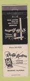 Matchbook Cover - Rusty Lantern Beaumont CA WEAR