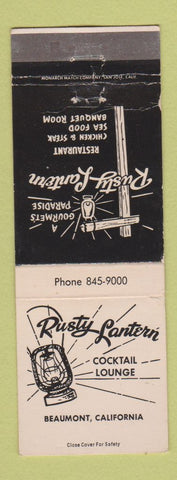Matchbook Cover - Rusty Lantern Beaumont CA WEAR