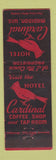 Matchbook Cover - Hotel Cardinal Madison WI