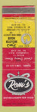 Matchbook Cover - Romi's Italian Restaurant Fiskdale MA WORN