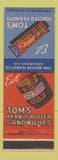 Matchbook Cover - Tom's Toasted Peanuts Peanut Butter Sandwiches Columbus GA