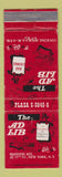Matchbook Cover - Ad Lib Bar Lounge New York City