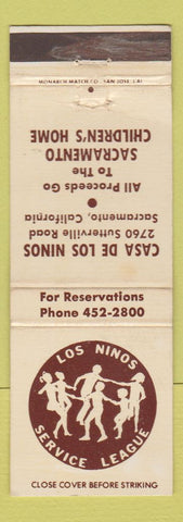 Matchbook Cover - Los Ninos Service League Sacramento CA Children's Home WEAR