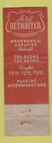 Matchbook Cover - Hotel Detroiter Detroit MI WEAR