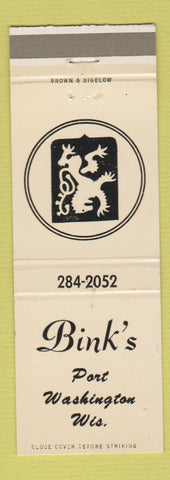Matchbook Cover - Bnink's Port Washington WI