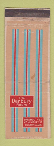 Matchbook Cover - Darbury Room Boston MA
