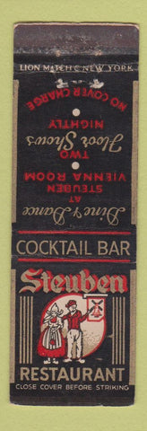 Matchbook Cover - Steuben Restaurant Boston MA