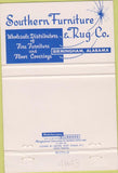 Matchbook Cover - Southern Furniture Rug Birmingham AL 40 Strike
