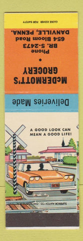 Matchbook Cover - McDermott's Grocery Danville PA