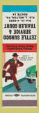 Matchbook Cover - Zettle Sunoco oil gas Trailer Court Milton PA