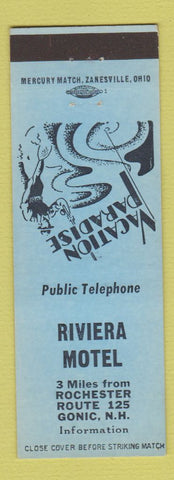 Matchbook Cover - Riviera Motel Gonic NH