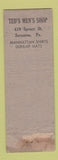 Matchbook Cover - Dunlap Hats Ted's Scranton PA WEAR