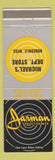 Matchbook Cover - Jarman Men's Shoes Michael's Department Store Rosedale MS