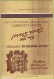 Matchbook Cover - Italian Landmark Copiague NY restaurant 40 Strike