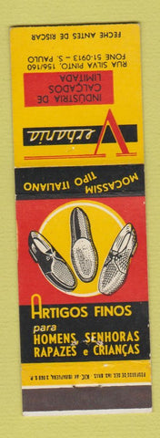 Matchbook Cover - Verbania Shoes Sao Paulo Brazil