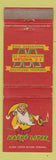 Matchbook Cover - Happy Lites Chemical JC Whitlam Wadsworth OH