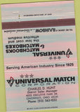Matchbook Cover - Universal Match Corp C Hunt Cincinnati OH 40 Strike