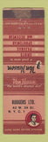 Matchbook Cover - Van Heusen Men's Clothes Rogers New York City WEAR