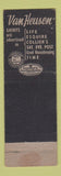 Matchbook Cover - Van Heusen Men's Clothes Rogers New York City WEAR