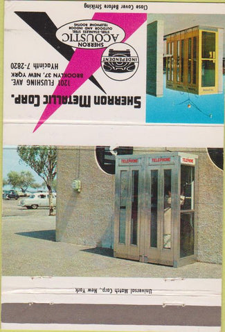 Matchbook Cover - Sherron Metallic Corp Brooklyn NY 40 Strike