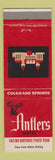 Matchbook Cover - Antlers Hotel Colorado Springs