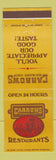 Matchbook Cover - Carrows Hickory Chip Restaurants