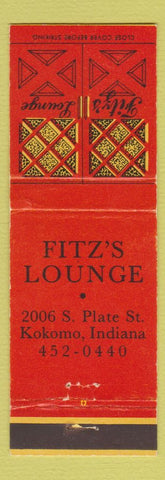 Matchbook Cover - Fitz's Lounge Kokomo IN WEAR