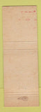 Matchbook Cover - The Meadows Restaurant Hudson NH DD Bean