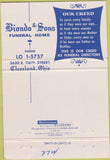 Matchbook Cover - Biondo Sons Funeral Home Cleveland OH 40 Strike
