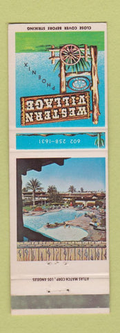 Matchbook Cover - Western Village Phoenix AZ