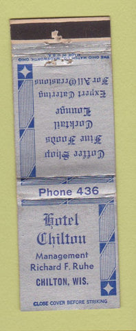 Matchbook Cover - Hotel Chilton WI WEAR