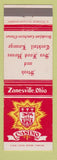 Matchbook Cover - Casino Steak Restaurant Zanesville OH