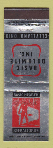 Matchbook Cover - Basic Dolomite Hearth Refractories Cleveland OH WEAR
